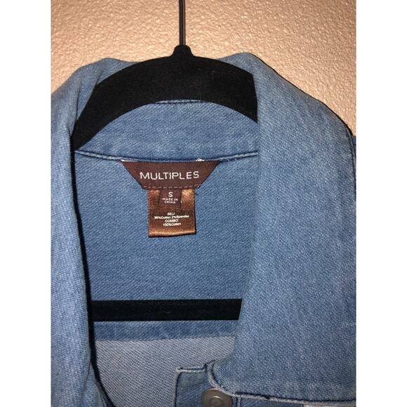 Multiples Missy Leisurely Y2K CottageCore Hippie Western Cotton Patch Jacket - Picture 5 of 8